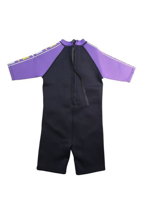 A Black Wetsuits from Arena in size 5T for girl. (Back View)