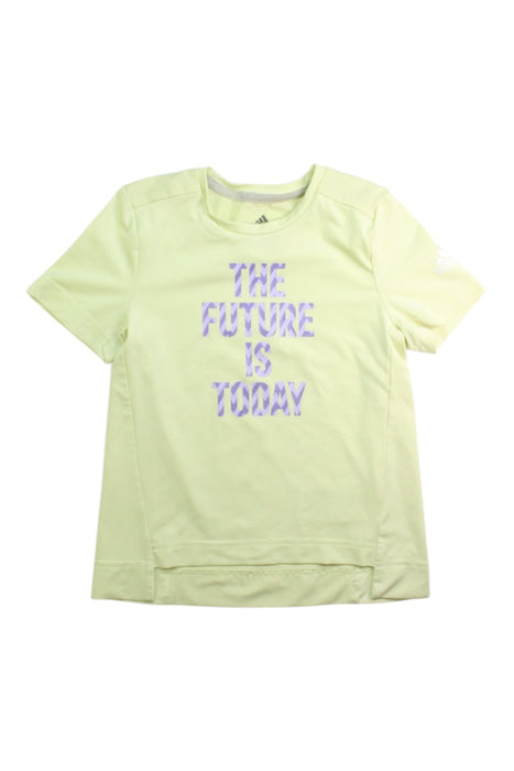 A Yellow Active Tops from Adidas in size 5T for neutral. (Front View)
