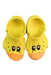 A Yellow Slip Ons from Crocs in size 3T for neutral. (Back View)