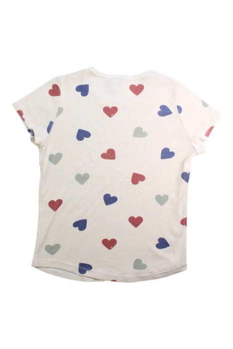 A White Short Sleeve T Shirts from Petit Bateau in size 6T for girl. (Back View)