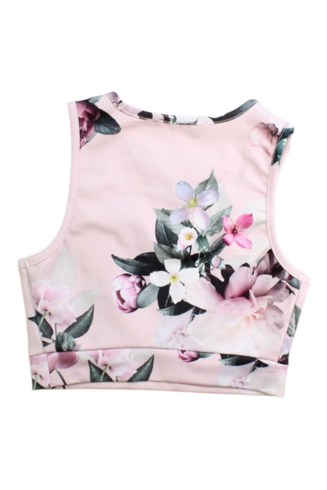 A Pink Sleeveless Tops from Lipsy London in size 7Y for girl. (Back View)