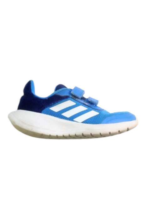 A Blue Sneakers from Adidas in size 5T for boy. (Front View)