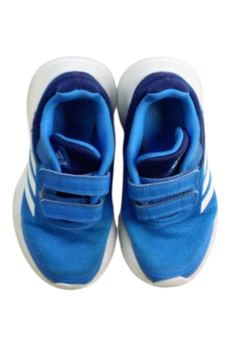 A Blue Sneakers from Adidas in size 5T for boy. (Back View)