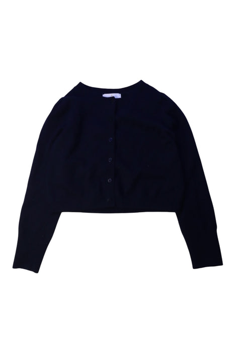 A Navy Cardigans from Jacadi in size 8Y for girl. (Front View)