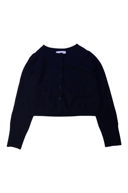 A Navy Cardigans from Jacadi in size 8Y for girl. (Front View)