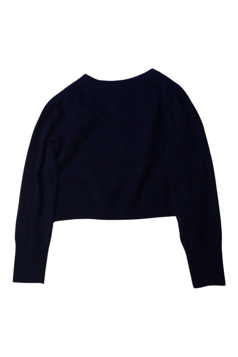 A Navy Cardigans from Jacadi in size 8Y for girl. (Back View)