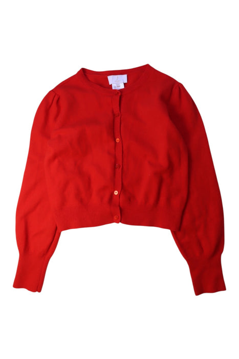 A Red Cardigans from Jacadi in size 10Y for girl. (Front View)