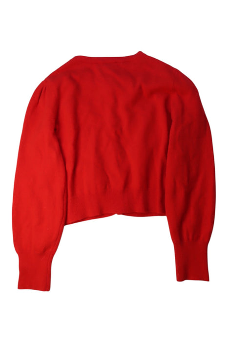 A Red Cardigans from Jacadi in size 10Y for girl. (Back View)