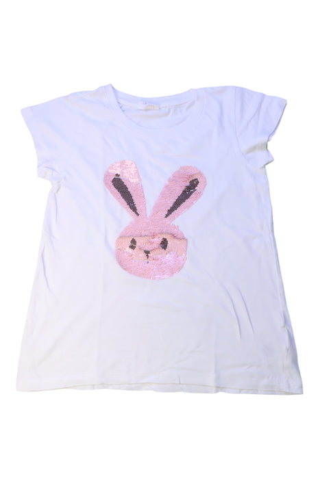 A White Short Sleeve T Shirts from Seed in size 8Y for girl. (Front View)