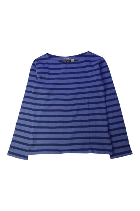 A Blue Long Sleeve Tops from Polo Ralph Lauren in size 8Y for neutral. (Front View)