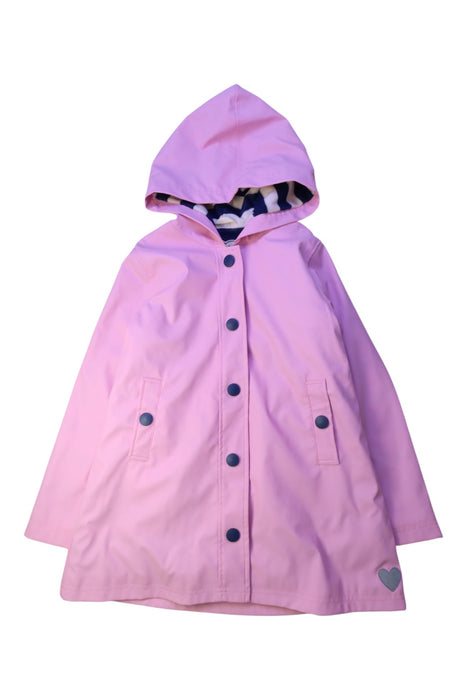 A Pink Rain Jackets from Hatley in size 8Y for girl. (Front View)
