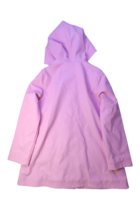 A Pink Rain Jackets from Hatley in size 8Y for girl. (Back View)