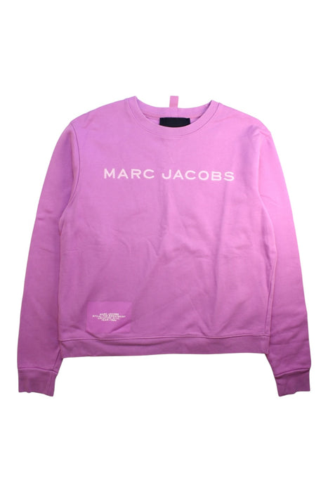 A Pink Crewneck Sweatshirts from The Marc Jacobs in size 14Y for girl. (Front View)
