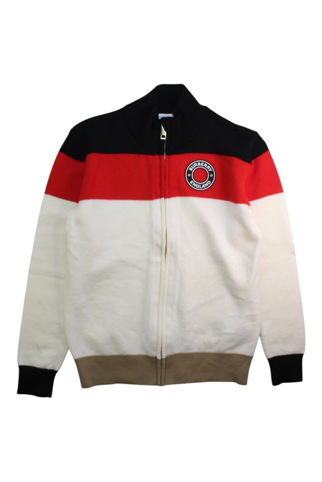 A White Lightweight Jackets from Burberry in size 12Y for boy. (Front View)