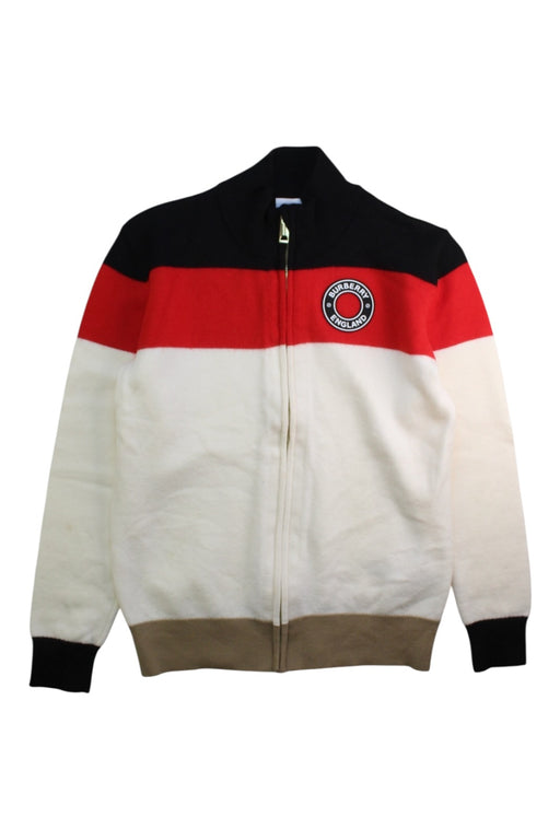 A White Lightweight Jackets from Burberry in size 12Y for boy. (Front View)