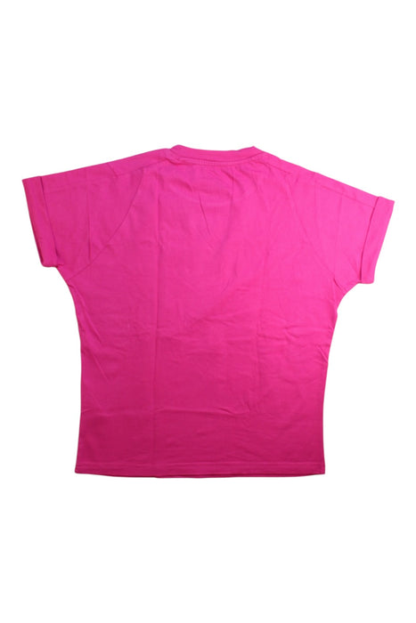 A Pink Short Sleeve Tops from Adidas in size 10Y for girl. (Back View)