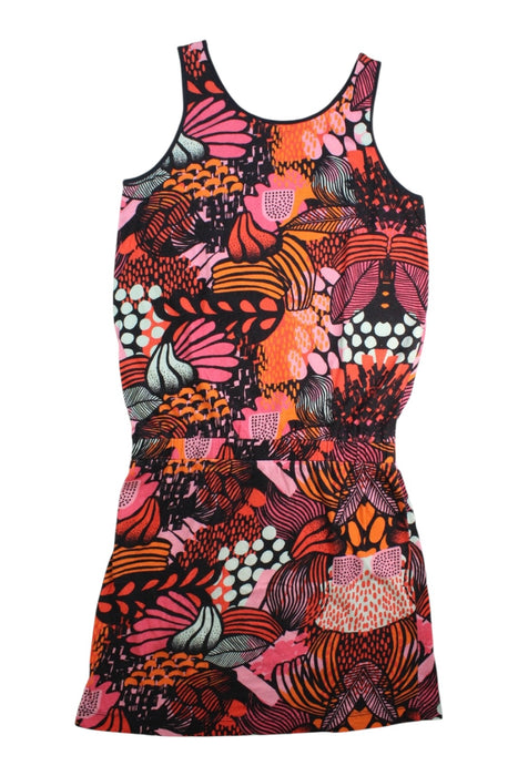 A Multicolour Sleeveless Dresses from Munster in size 12Y for girl. (Back View)