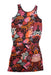 A Multicolour Sleeveless Dresses from Munster in size 12Y for girl. (Back View)