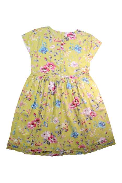 A Yellow Short Sleeve Dresses from Cath Kids London in size 9Y for girl. (Back View)