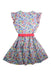 A Multicolour Sleeveless Dresses from Petit Bateau in size 12Y for girl. (Back View)