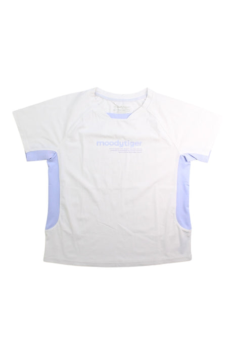 A White Active Tops from Moody Tiger in size 7Y for girl. (Front View)