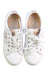 A White Sneakers from Geox in size 9Y for girl. (Back View)