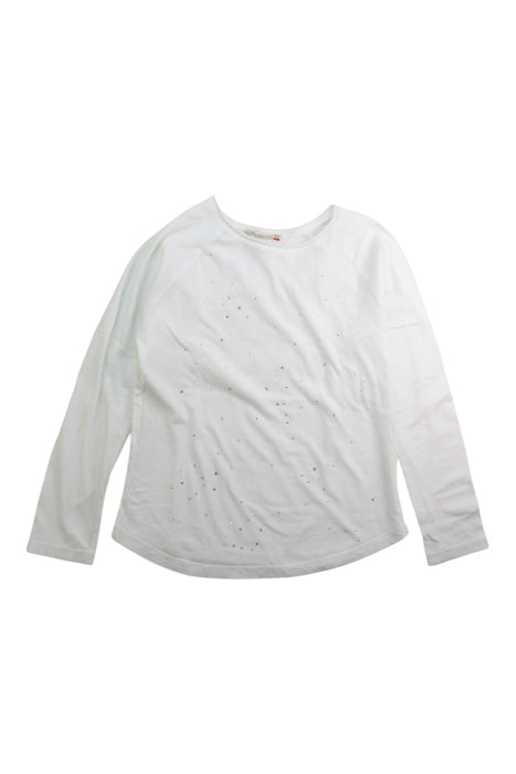 A White Long Sleeve T Shirts from Bonpoint in size 6T for girl. (Front View)