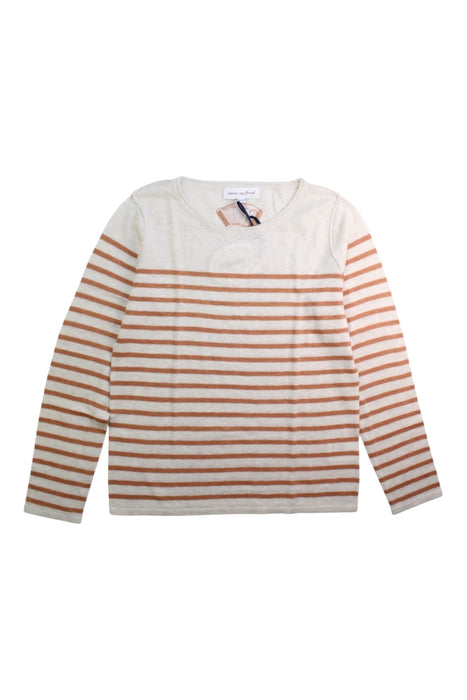 A White Long Sleeve T Shirts from Excuse My French in size 8Y for girl. (Front View)
