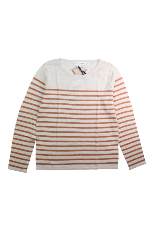 A White Long Sleeve T Shirts from Excuse My French in size 8Y for girl. (Front View)