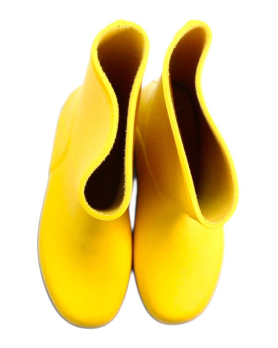 A Yellow Rain Boots from Hunter in size 9Y for neutral. (Back View)