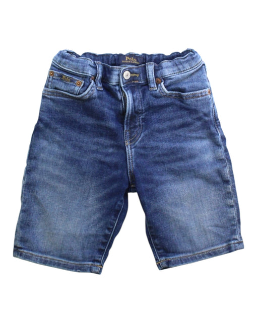 A Blue Shorts from Polo Ralph Lauren in size 7Y for boy. (Front View)
