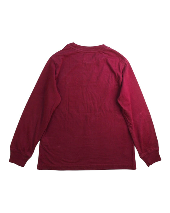 A Burgundy Long Sleeve T Shirts from Polo Ralph Lauren in size 5T for boy. (Back View)
