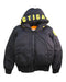 A Black Puffer/Quilted Jackets from Arctic Army in size 8Y for boy. (Front View)