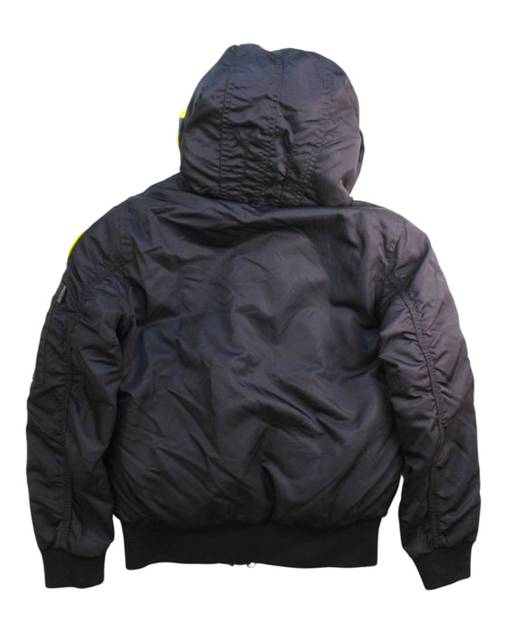 A Black Puffer/Quilted Jackets from Arctic Army in size 8Y for boy. (Back View)