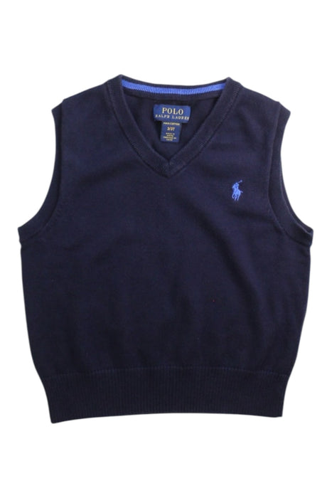A Navy Sweater Vests from Polo Ralph Lauren in size 3T for boy. (Front View)