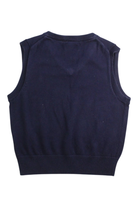 A Navy Sweater Vests from Polo Ralph Lauren in size 3T for boy. (Back View)