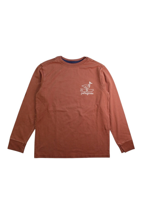 A Brown Long Sleeve T Shirts from Patagonia in size 5T for boy. (Front View)