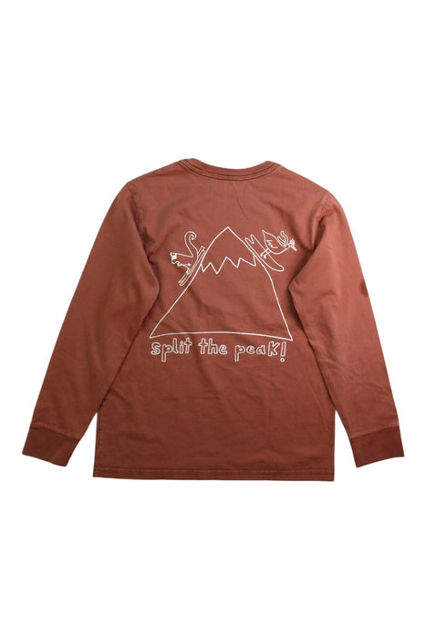 A Brown Long Sleeve T Shirts from Patagonia in size 5T for boy. (Back View)