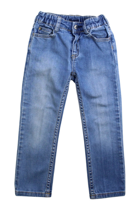 A Blue Jeans from Jacadi in size 4T for boy. (Front View)