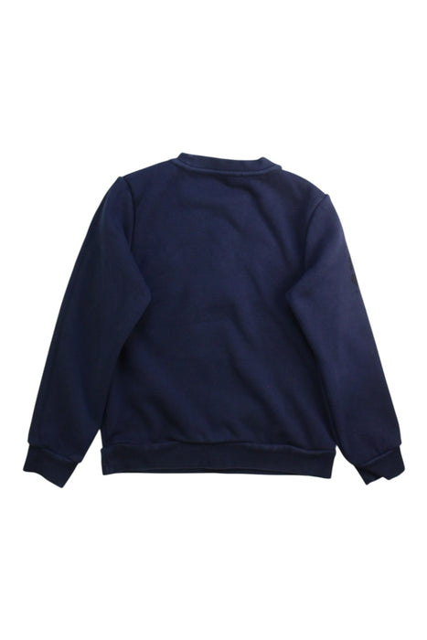 A Navy Crewneck Sweatshirts from Jacadi in size 8Y for boy. (Back View)