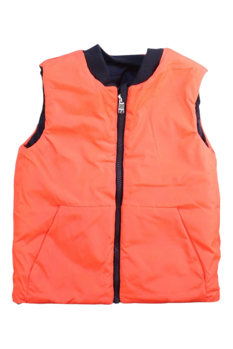 A Navy Outerwear Vests from Jacadi in size 4T for boy. (Back View)