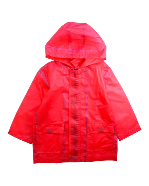 A Red Rain Jackets from Petit Bateau in size 4T for neutral. (Front View)