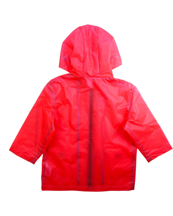 A Red Rain Jackets from Petit Bateau in size 4T for neutral. (Back View)
