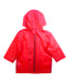 A Red Rain Jackets from Petit Bateau in size 4T for neutral. (Back View)