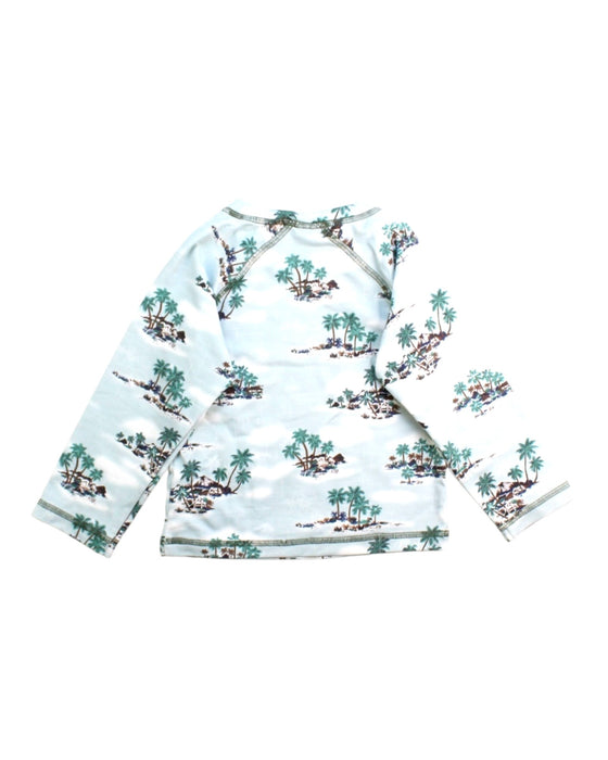 A White Rash Guards from Bonton in size 4T for boy. (Back View)