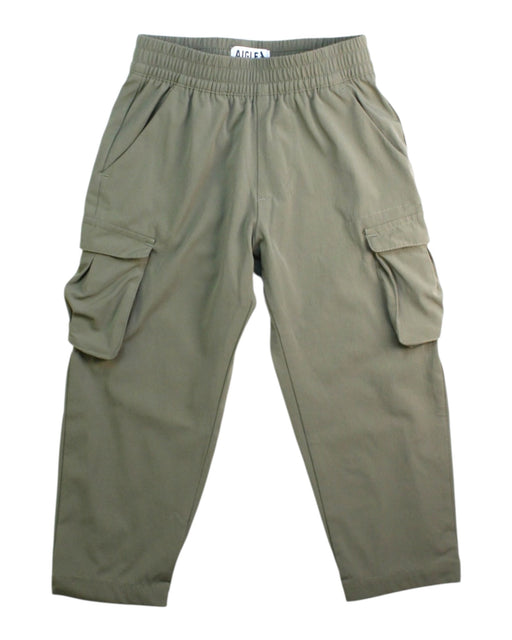A Green Casual Pants from Aigle in size 4T for boy. (Front View)