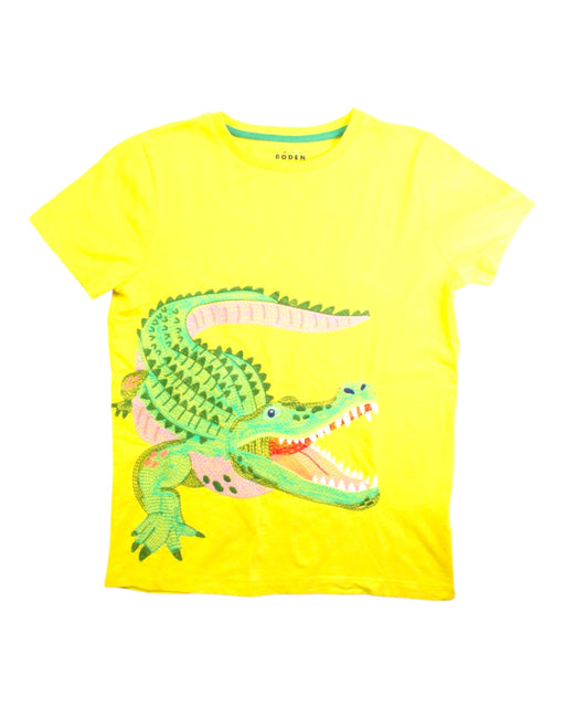 A Yellow Short Sleeve T Shirts from Boden in size 10Y for boy. (Front View)