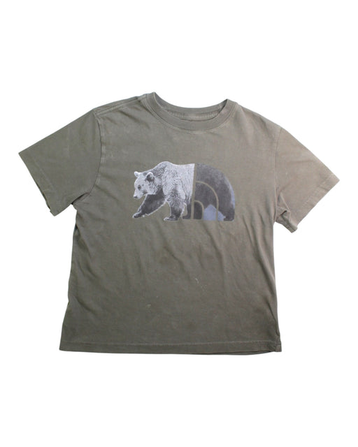 A Green Short Sleeve T Shirts from The North Face in size 7Y for boy. (Front View)