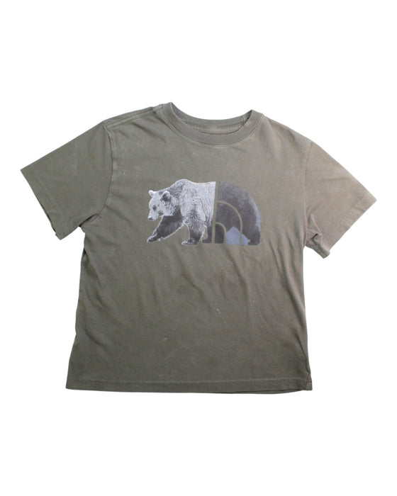 A Green Short Sleeve T Shirts from The North Face in size 7Y for boy. (Front View)