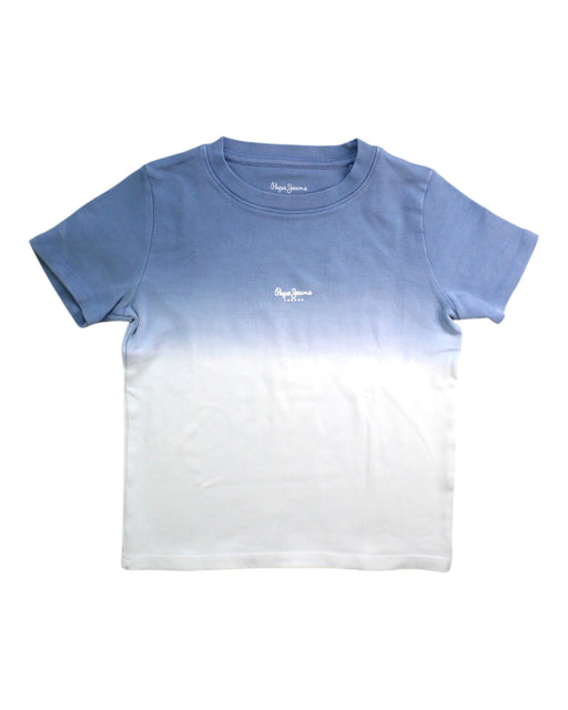 A Blue Short Sleeve T Shirts from Pepe Jeans in size 12Y for girl. (Front View)